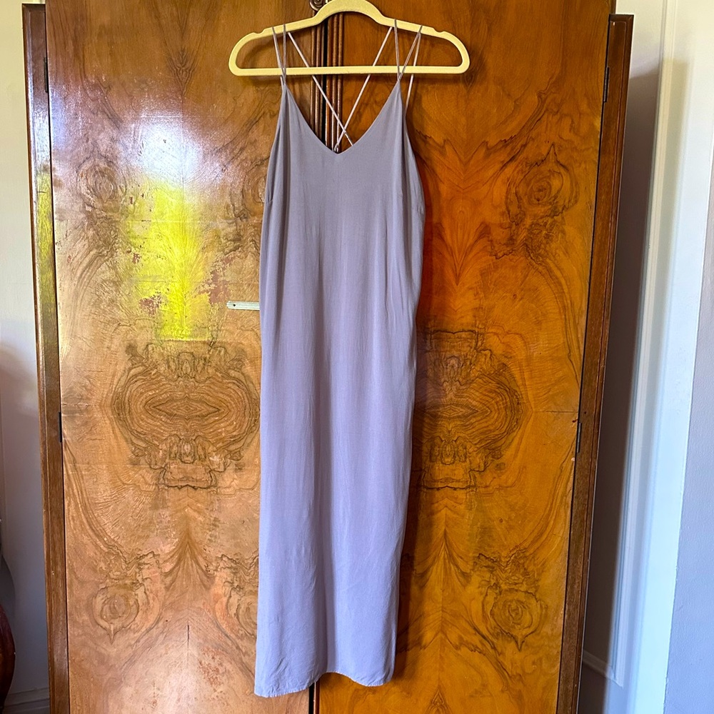 Light grey Joe’s jeans spaghetti strap dress